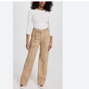 Joe's Jeans Pleated Safari Wide Leg Pants Hazelwood